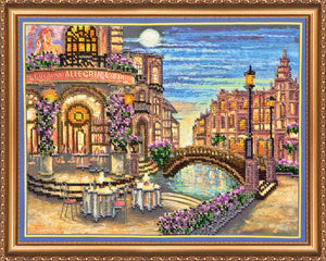 Bead Embroidery Kit Main Bead Embroidery Kit Evening in Seville