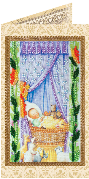 Postcards Bead Embroidery Kit Postcard bead embroidery kits Cradle