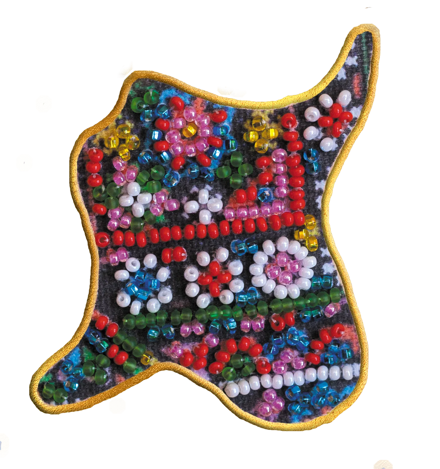 Magnets Bead Embroidery Kit Kits for embroidery with beads magnets "Map of Ukraine" Ivano-Frankivsk region