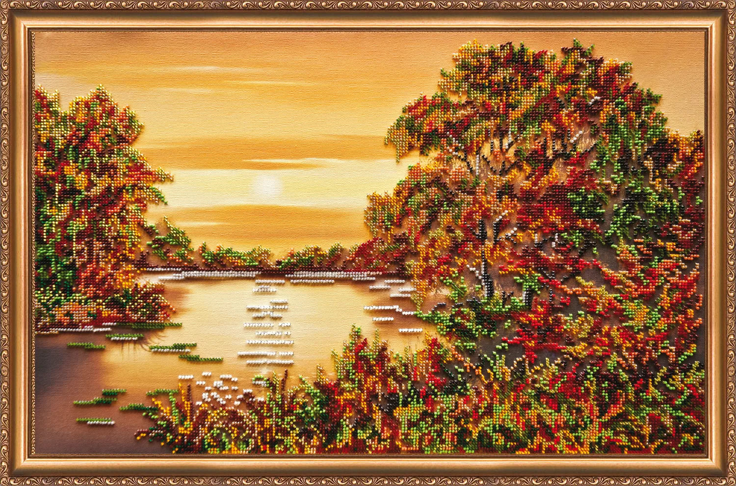 Bead Embroidery Kit Main Bead Embroidery Kit Quiet Sunset