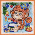 Bead Embroidery Kit Mini Bead embroidery kit Drummer-girl