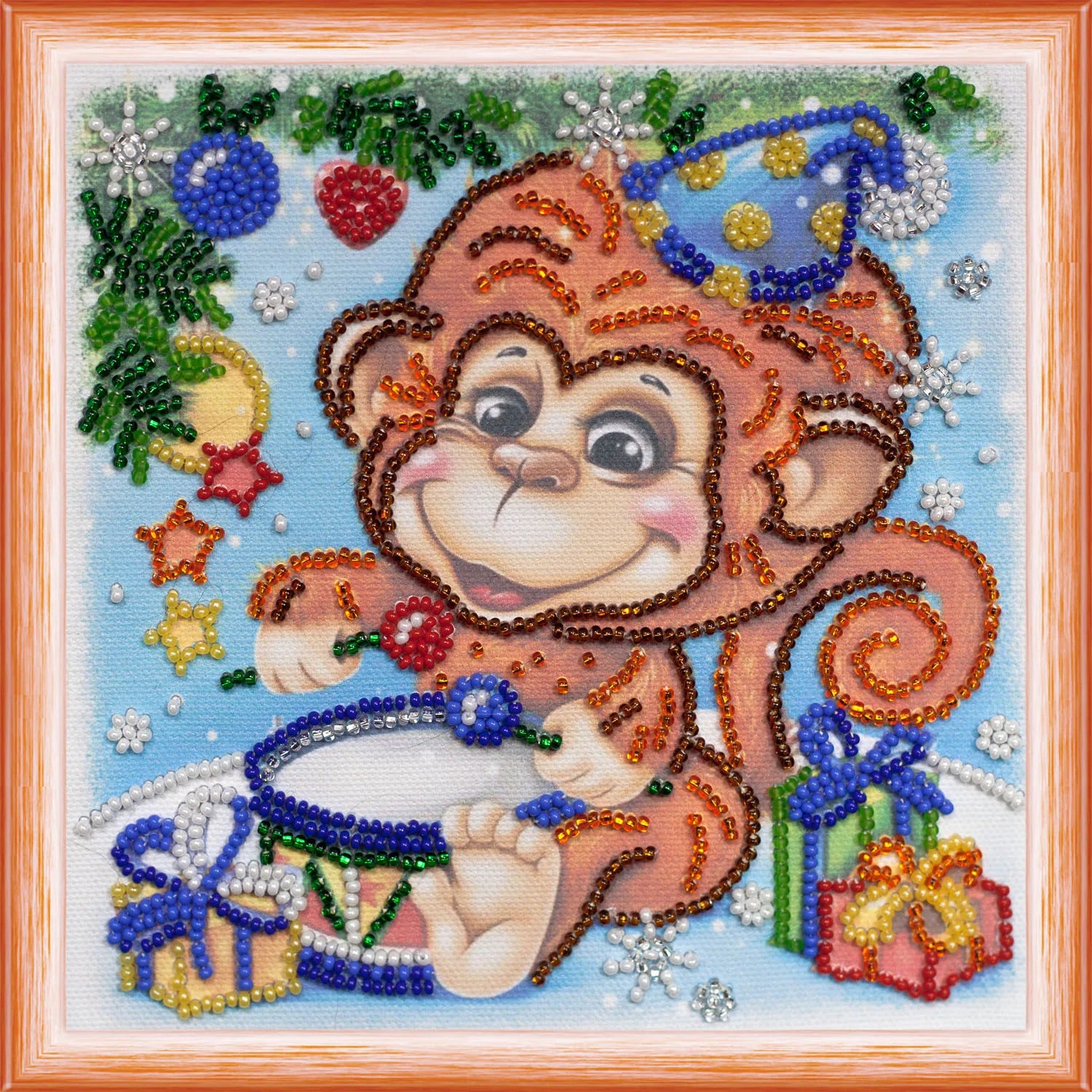 Bead Embroidery Kit Mini Bead embroidery kit Drummer-girl