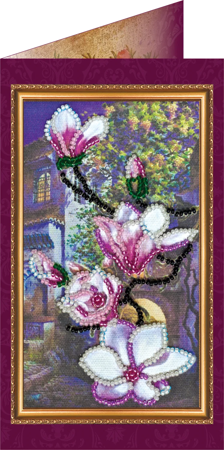 Postcards Bead Embroidery Kit Postcard Bead embroidery kit South night – 3