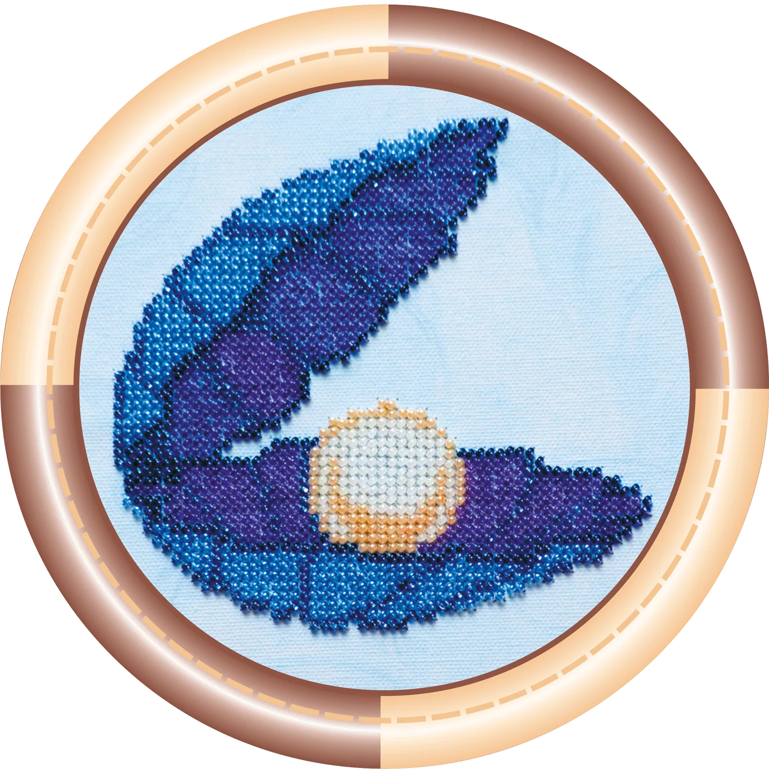 Bead Embroidery Kit Mini Bead embroidery kit Shell