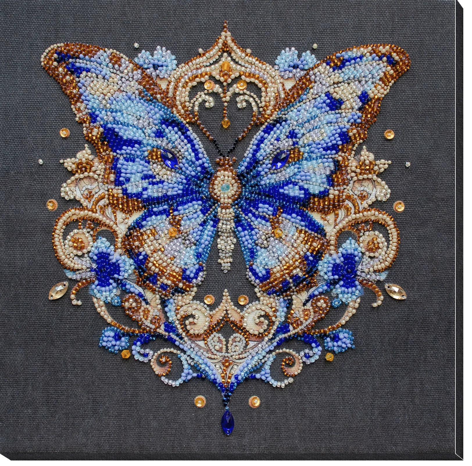 Bead Embroidery Kit Main Bead Embroidery Kit Luxurious sapphire