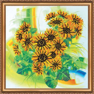 Bead Embroidery Kit Sunflowers