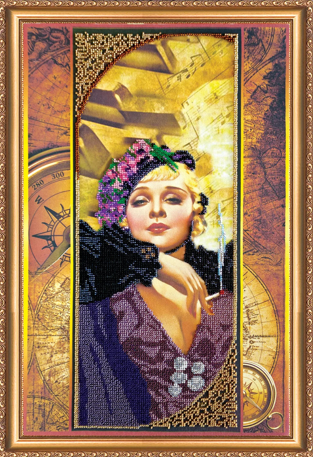 Bead Embroidery Kit Main Bead Embroidery Kit Bonnie