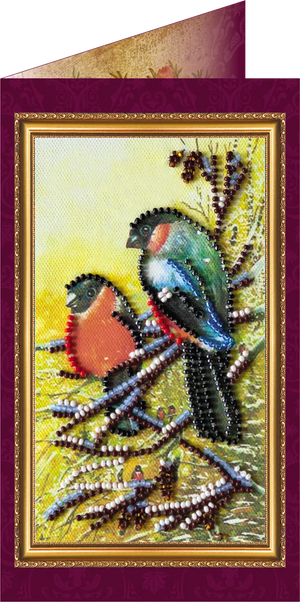 Postcards Bead Embroidery Kit Postcard Bead embroidery kit Happy New Year – 2