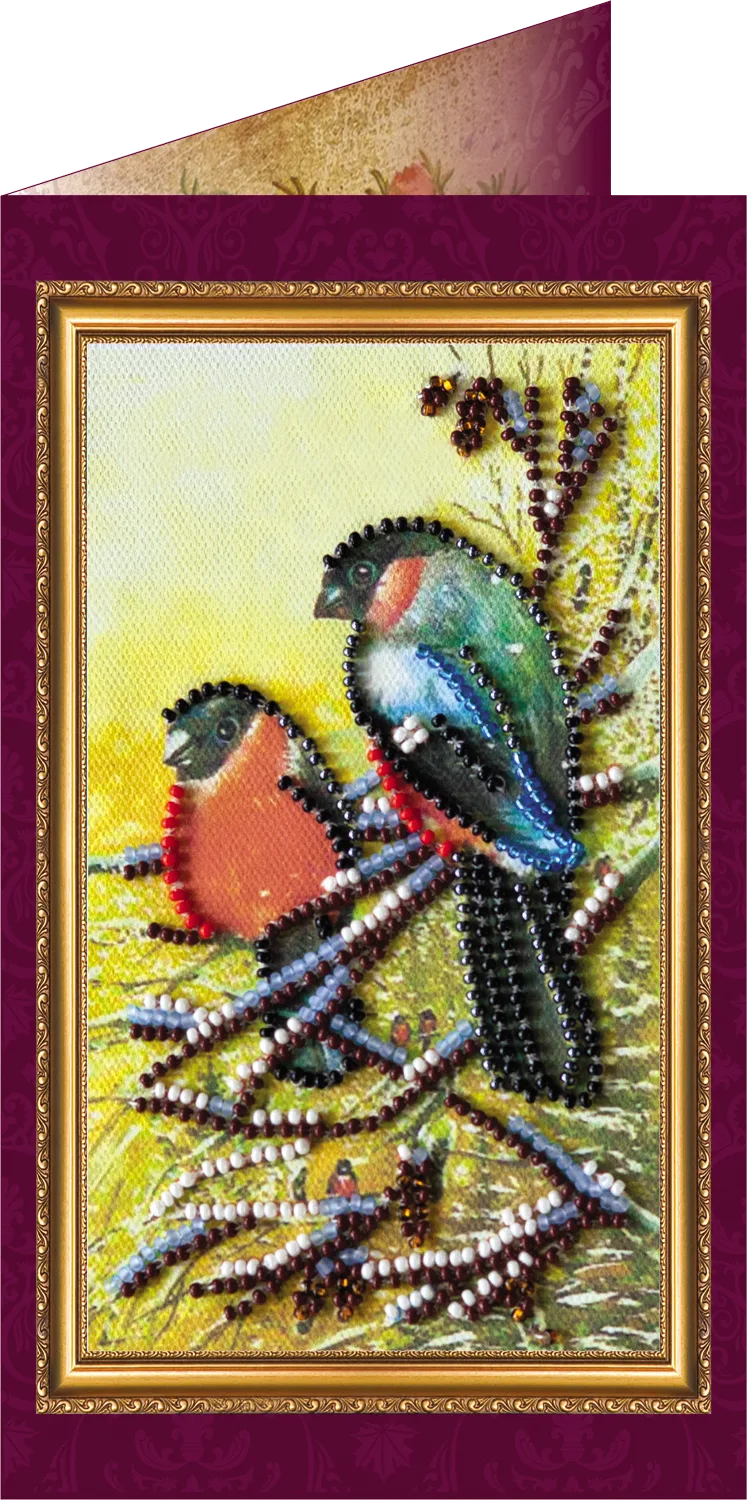 Postcards Bead Embroidery Kit Postcard Bead embroidery kit Happy New Year – 2