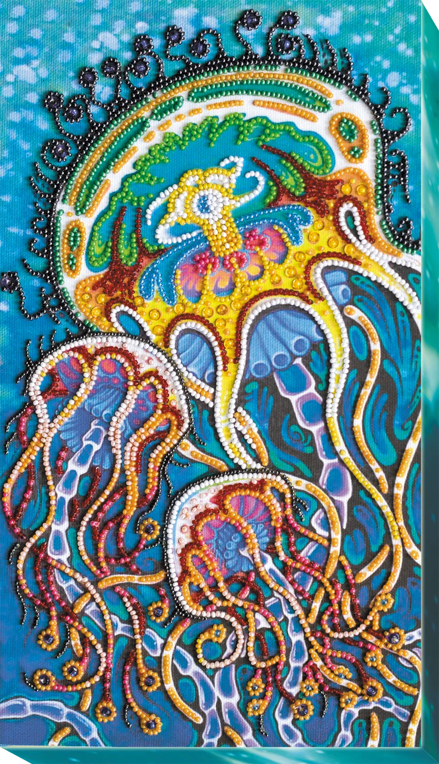 Bead Embroidery Kit Main Bead Embroidery Kit Underwater dance