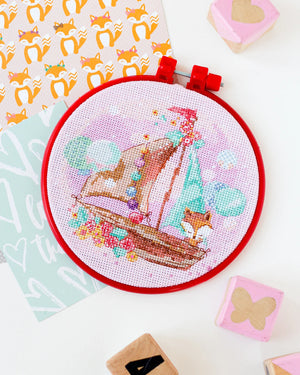 Cross Stitch Kit Cross-stitch kits Under sail