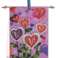 Pennant Bead Embroidery Kit Pennant-kit Bead Embroidery Flowers of love