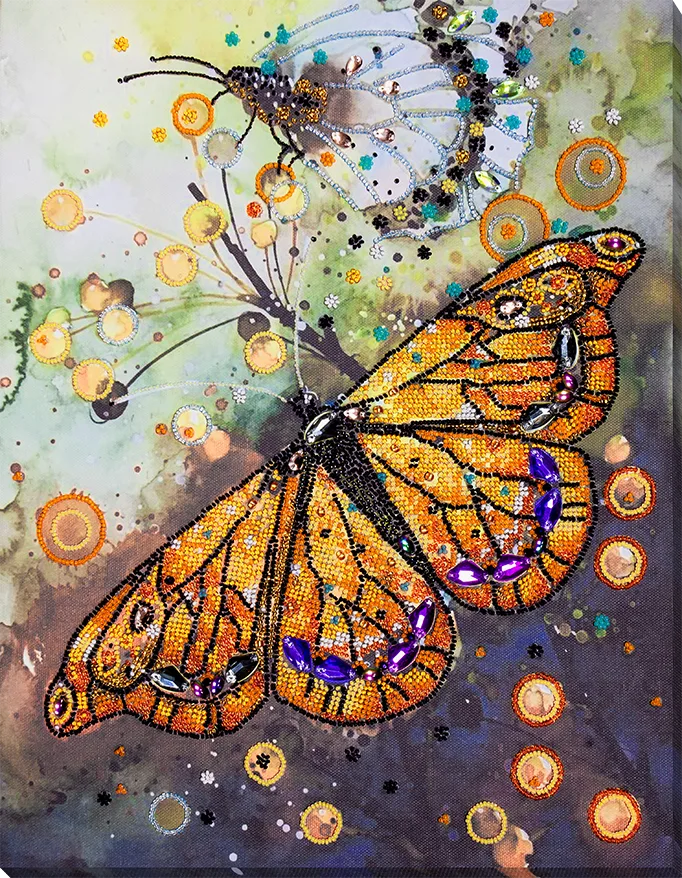 Bead Embroidery Kit Main Bead Embroidery Kit Amber flight