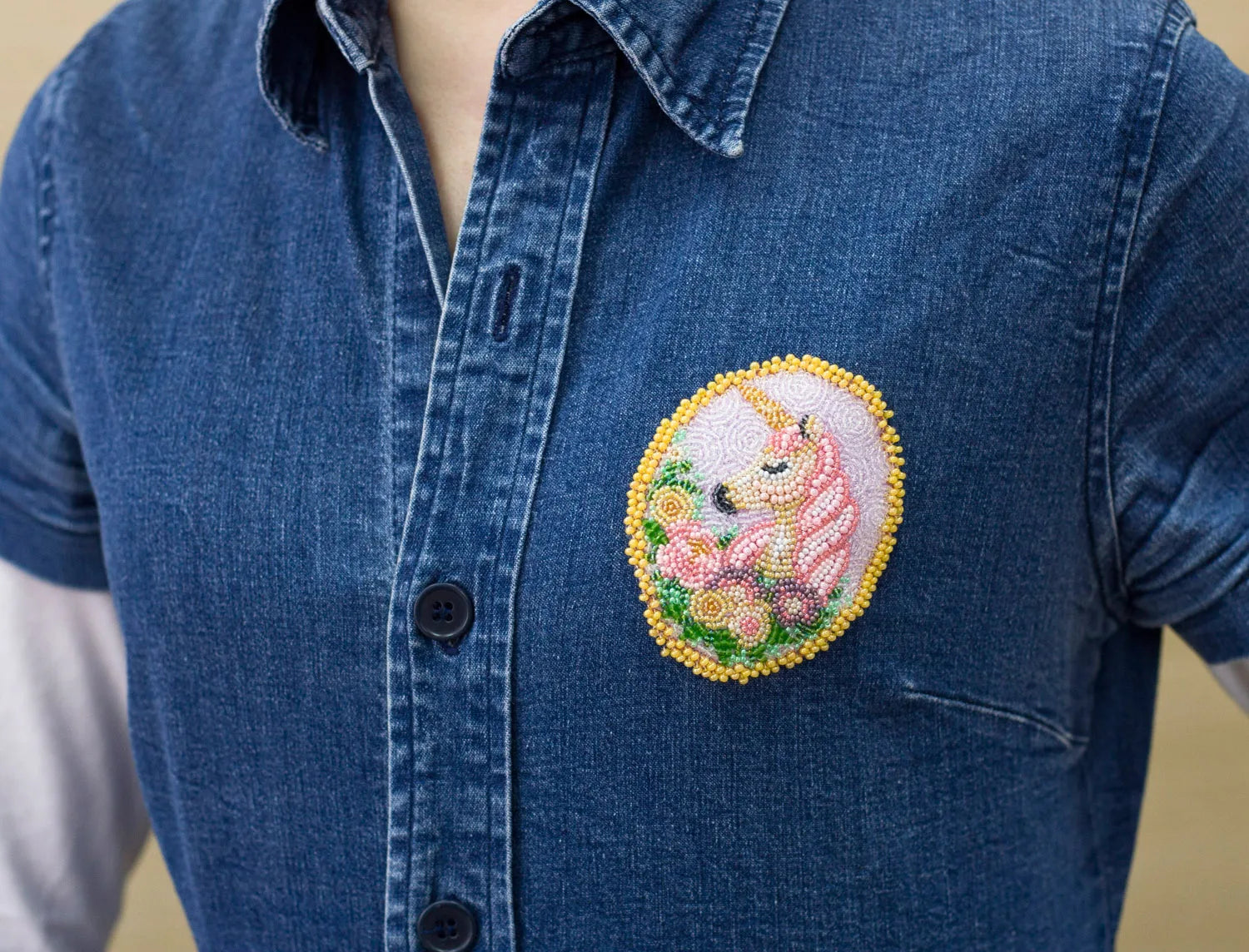 Bead Embroidery Kit On Clothes Decoration Wonderful Beast
