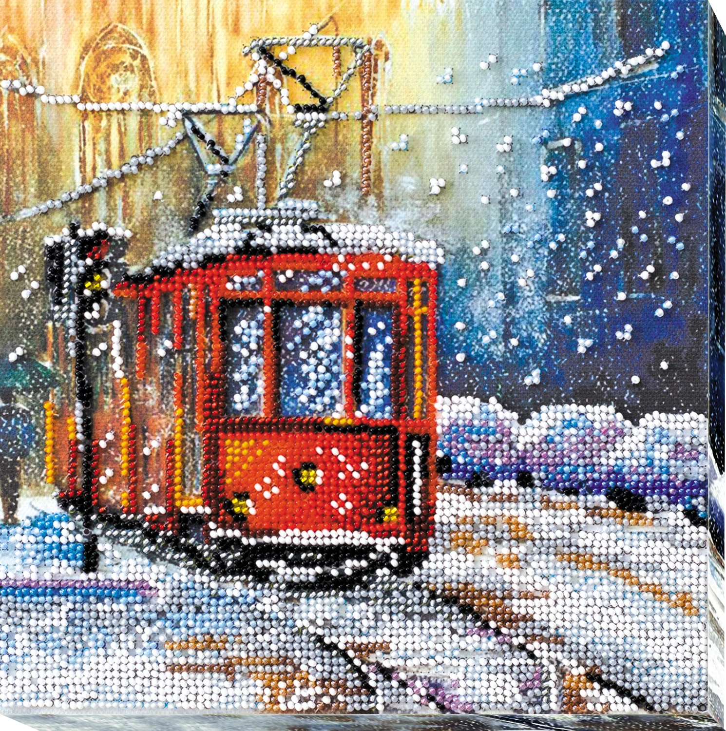 Bead Embroidery Kit Mid-sized bead embroidery kit Tram of wishes