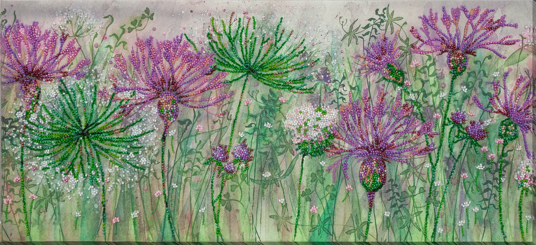 Bead Embroidery Kit Main Bead Embroidery Kit Cornflowers in the field
