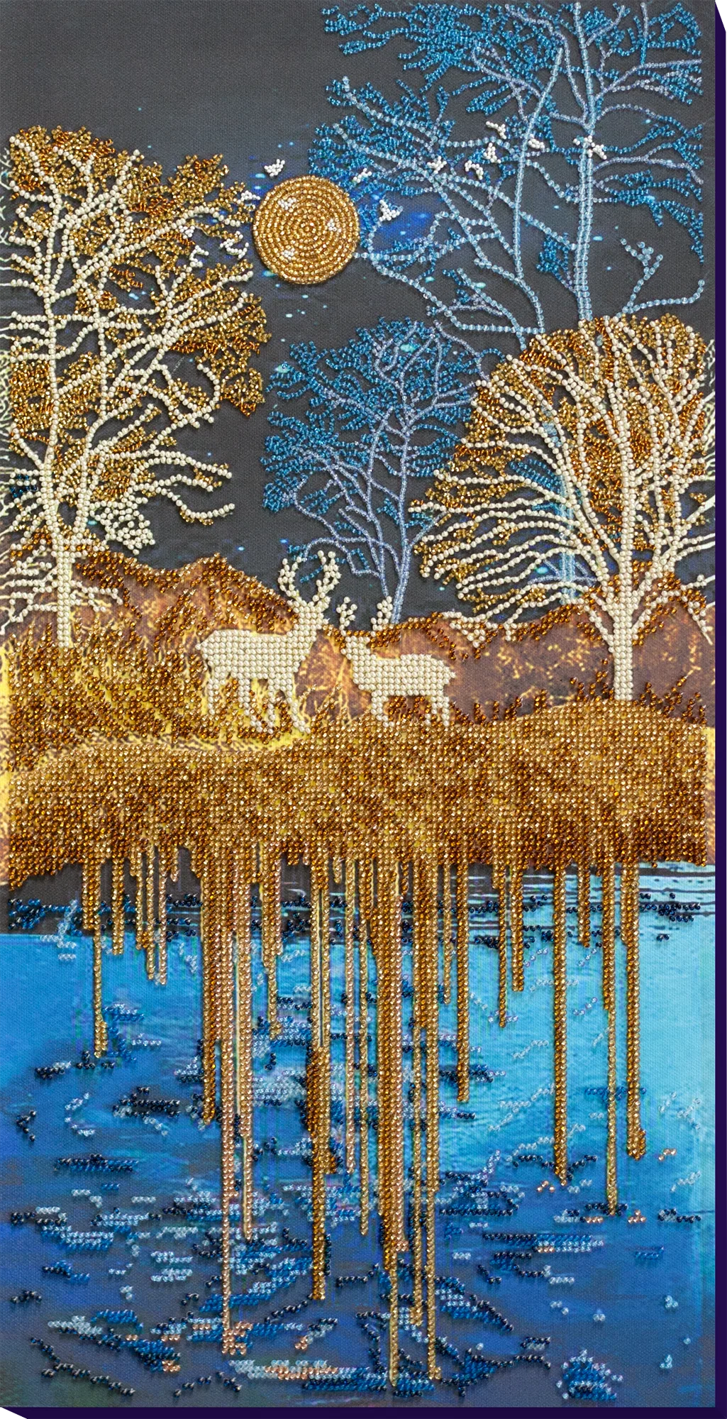 Bead Embroidery Kit Main Bead Embroidery Kit Golden forest