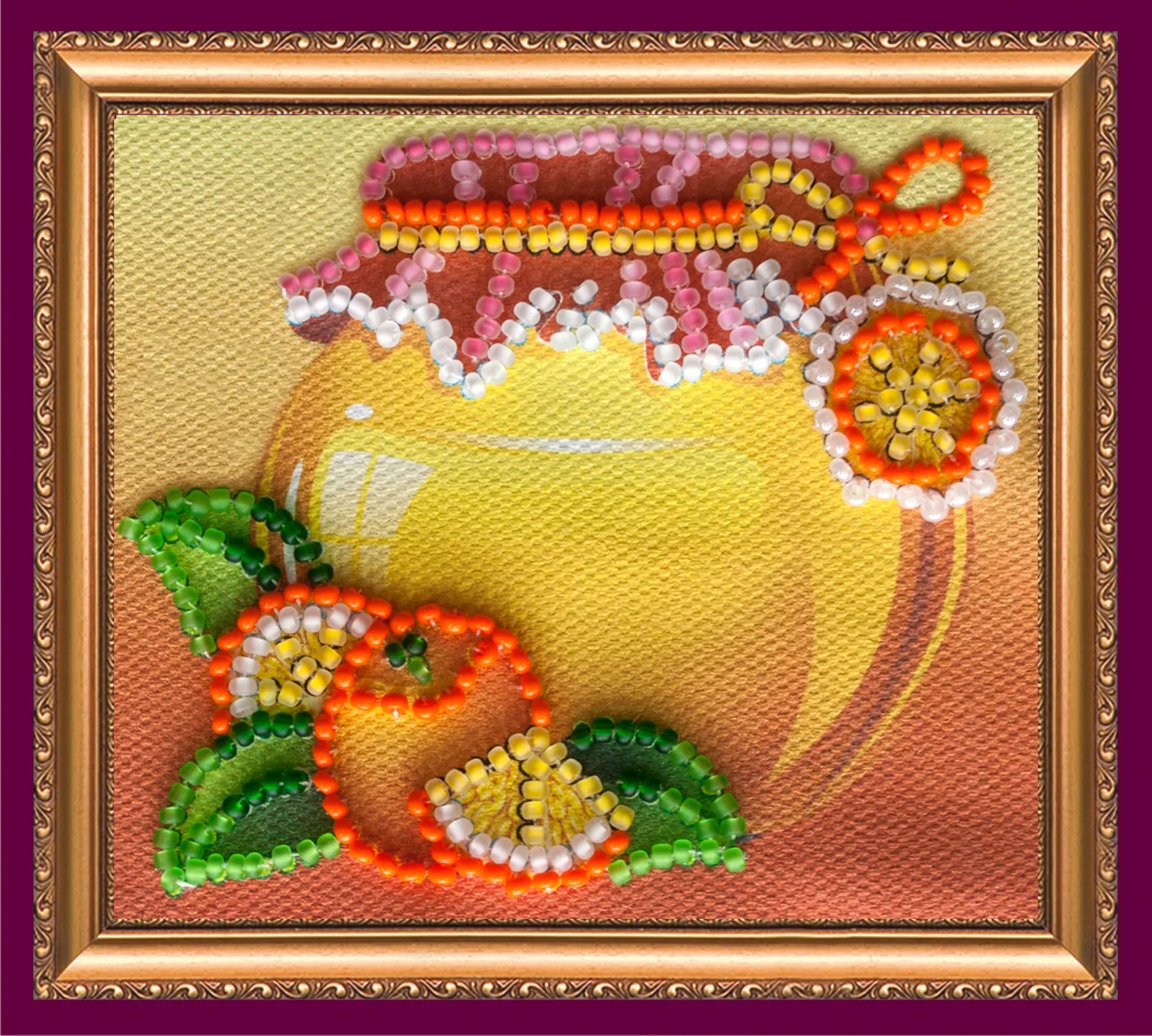 Magnets Bead Embroidery Kit Magnets Bead embroidery kit Peach