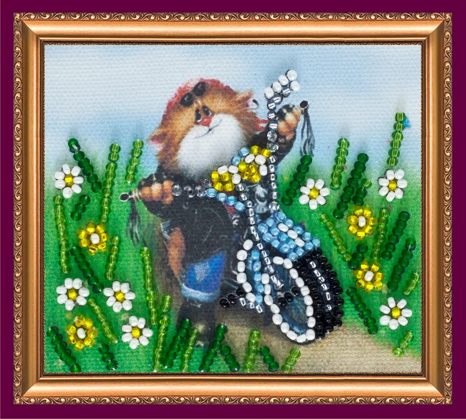 Magnets Bead Embroidery Kit Magnets Bead embroidery kit Biker