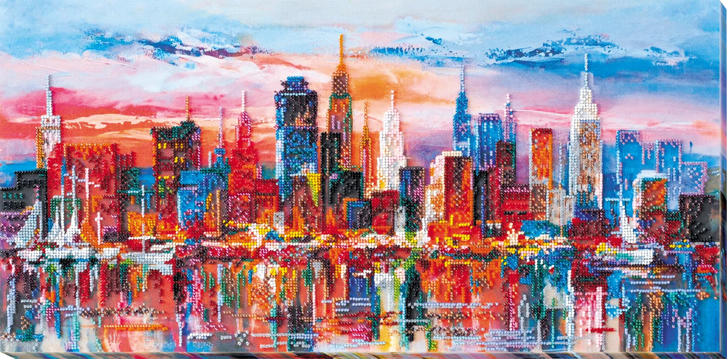 Bead Embroidery Kit Main Bead Embroidery Kit Evening city