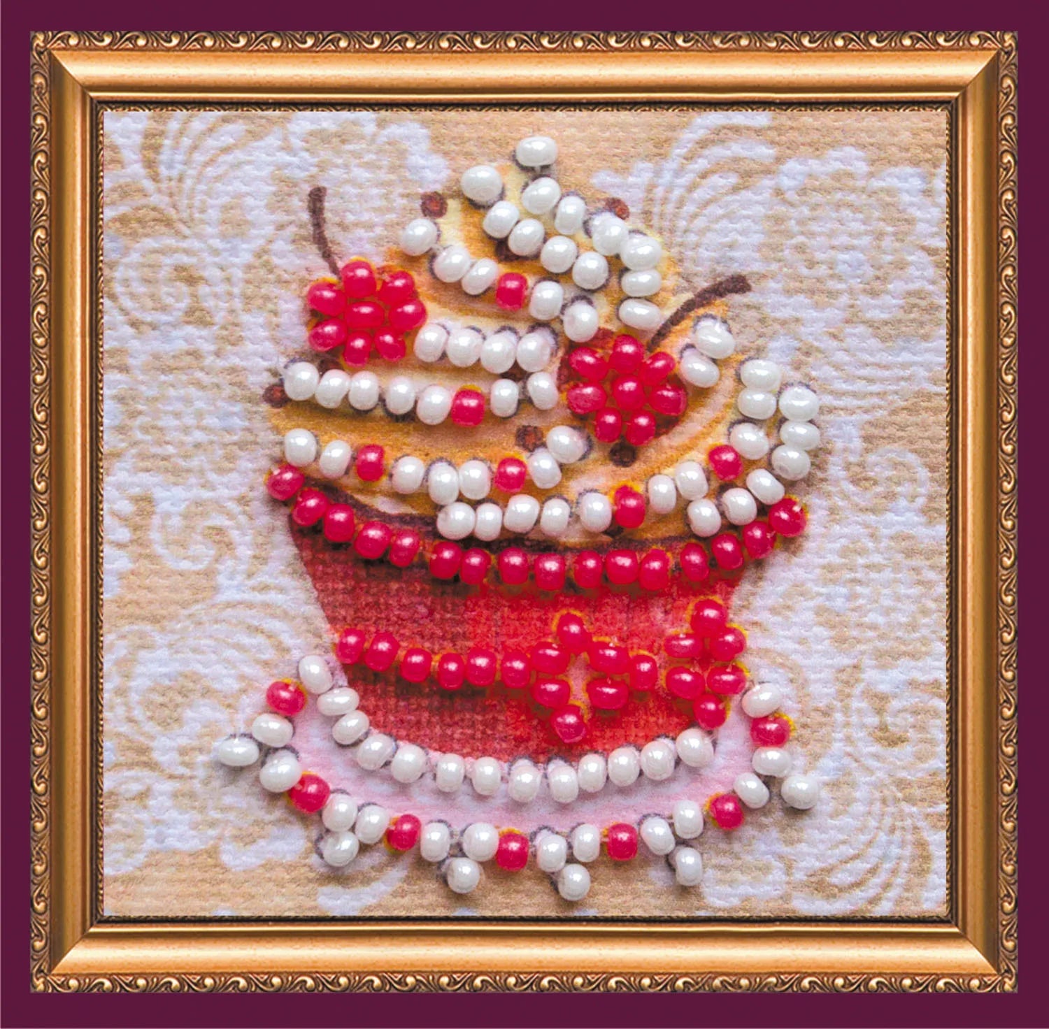 Magnets Bead Embroidery Kit Mini Magnets Bead embroidery kit Favorite cake