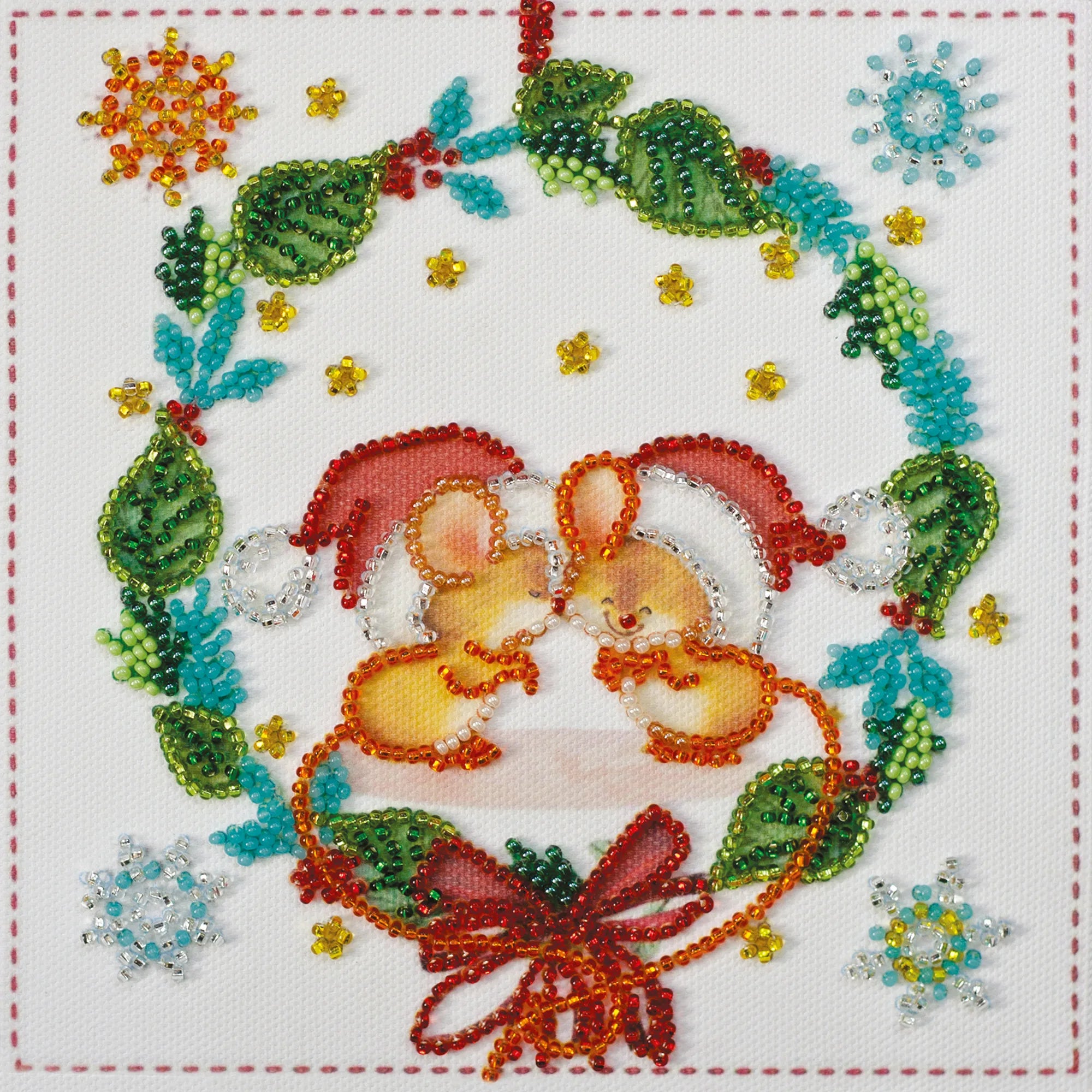 Bead Embroidery Kit Mini Bead embroidery kit Kisses