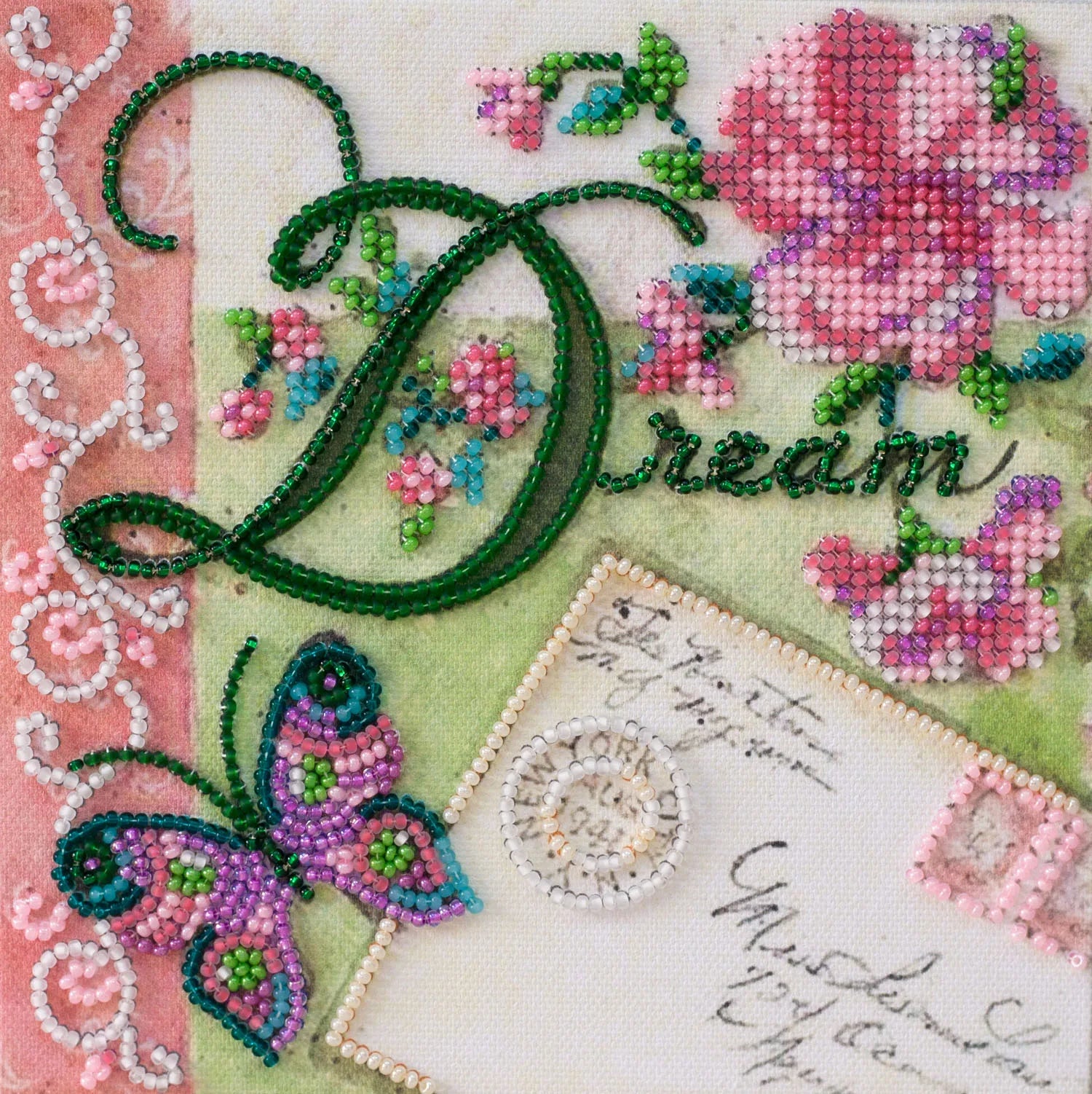 Bead Embroidery Kit Mini Bead embroidery kit Dream
