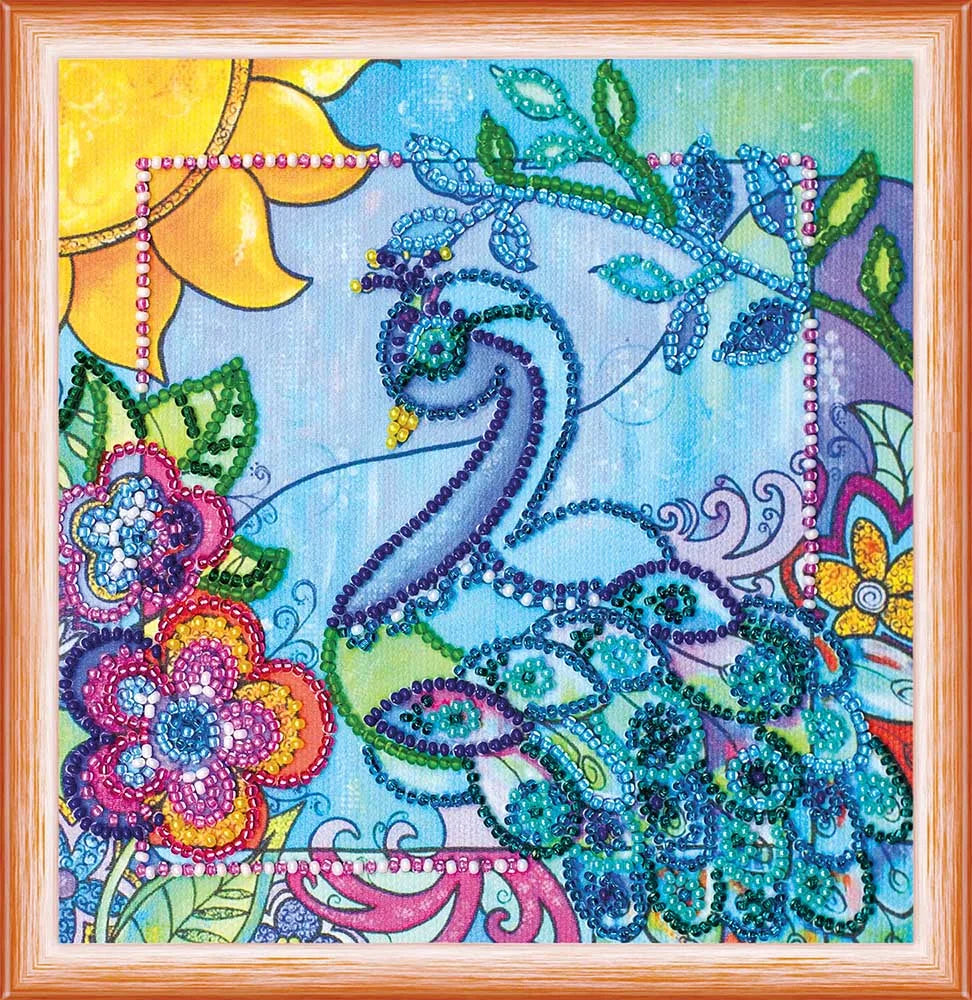 Bead Embroidery Kit Mini Bead embroidery kit Luck bird
