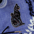 Bead Embroidery Kit On Clothes Decoration Bast in the night-A