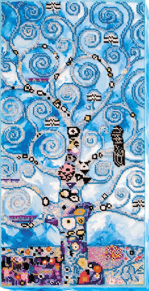 Bead Embroidery Kit Main Bead Embroidery Kit Winter tree of life