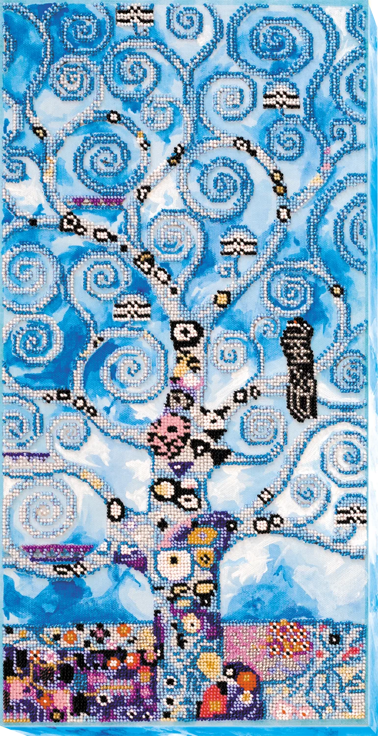 Bead Embroidery Kit Main Bead Embroidery Kit Winter tree of life