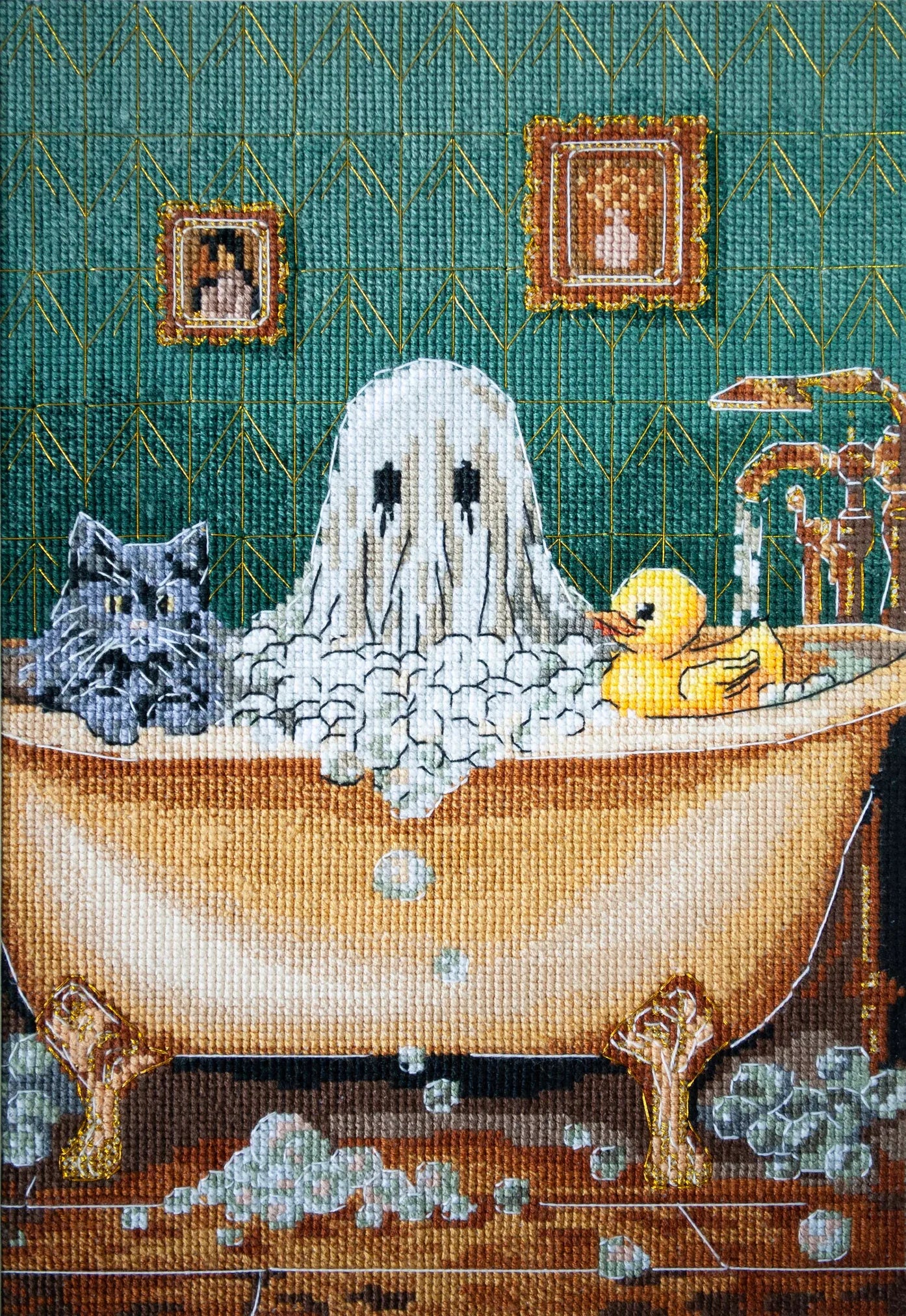 Cross Stitch Kit Cross-stitch kits Domestic ghost (Halloween Scenes)