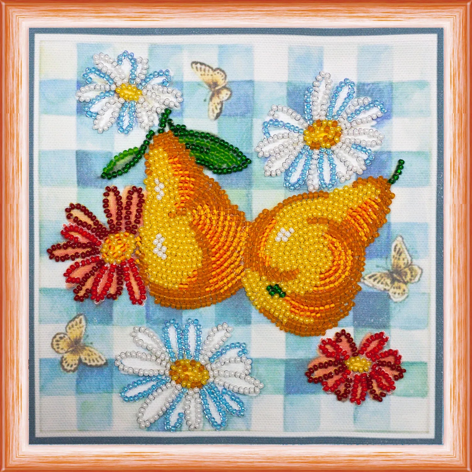Bead Embroidery Kit Mini Bead embroidery kit The summer pears