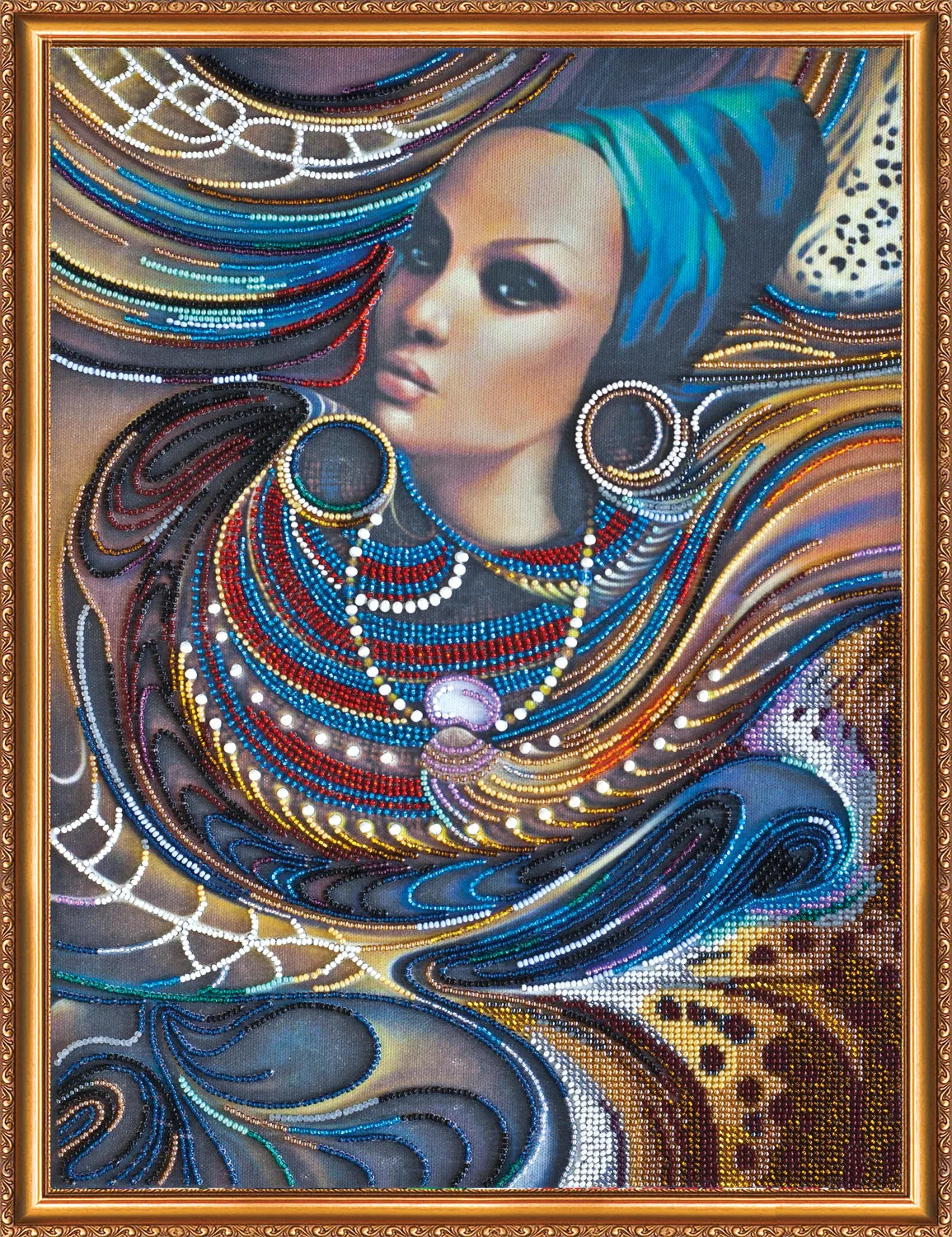 Bead Embroidery Kit Main Bead Embroidery Kit Colors of Africa