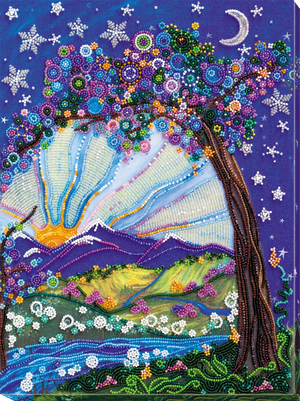 Bead Embroidery Kit Main Bead Embroidery Kit Day and night meeting