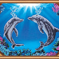 Bead Embroidery Kit Main Bead Embroidery Kit Dolphins