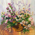 Bead Embroidery Kit Mid-sized bead embroidery kit Tender bouquet