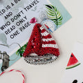 Brooch Embroidery Kit Decoration Light sailboat