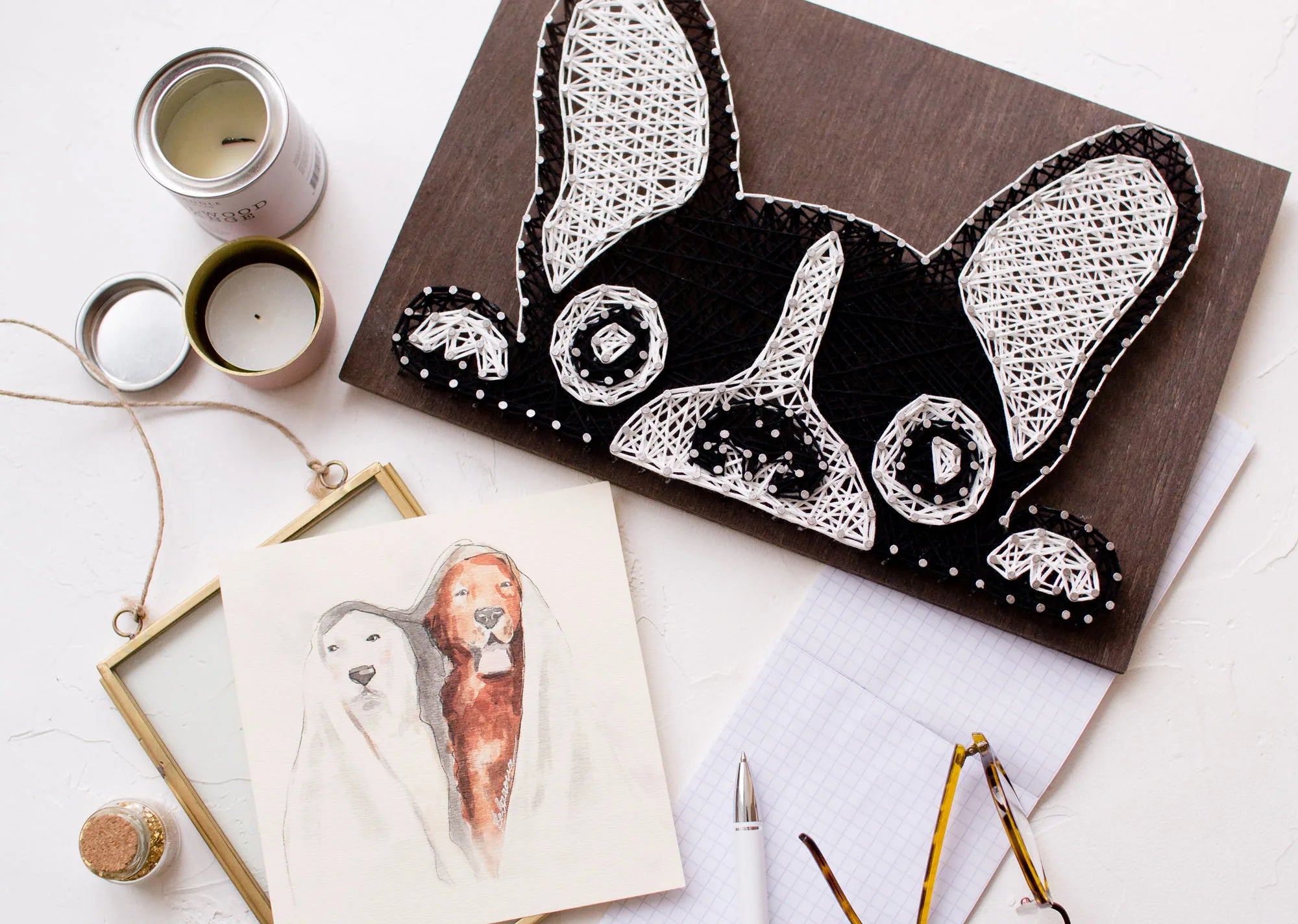 String Art Kit Creative Kit/String Art French Bulldog
