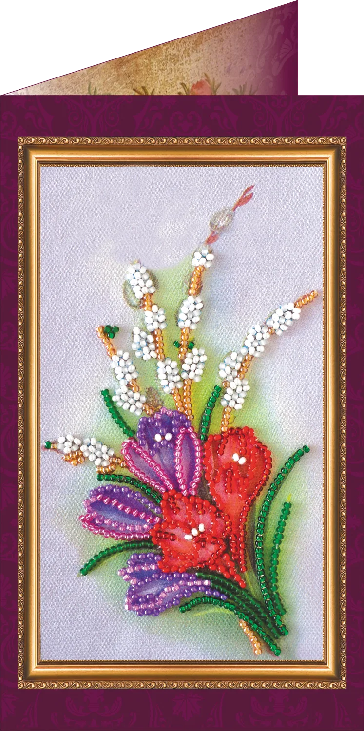 Postcards Bead Embroidery Kit Postcard Bead embroidery kit Congratulations – 9