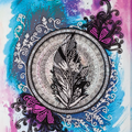 Bead Embroidery Kit Main Bead Embroidery Kit Mandala feather