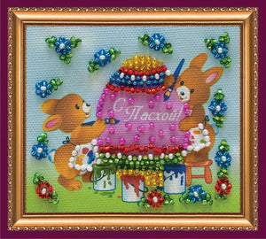 Magnets Bead Embroidery Kit Magnets Bead embroidery kit Easter still-life – 6