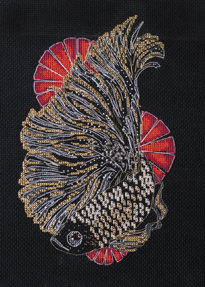 Cross Stitch Kit Cross-stitch kits Black oranda