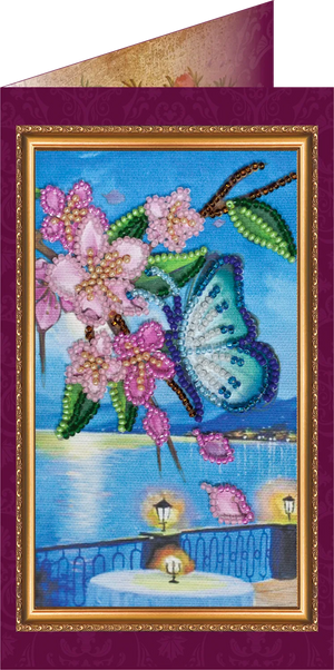 Postcards Bead Embroidery Kit Postcard Bead embroidery kit South night – 4