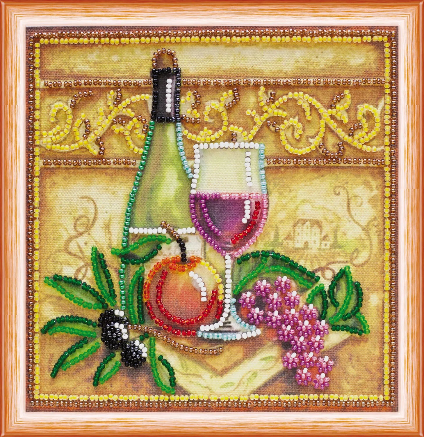 Bead Embroidery Kit Mini Bead embroidery kit Grapes and vine