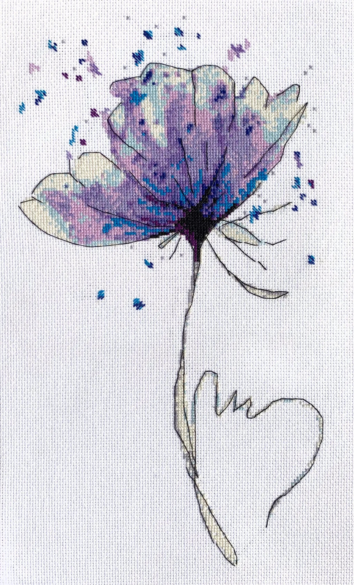 Cross Stitch Kit Cross-stitch kits Azure color