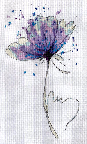 Cross Stitch Kit Cross-stitch kits Azure color