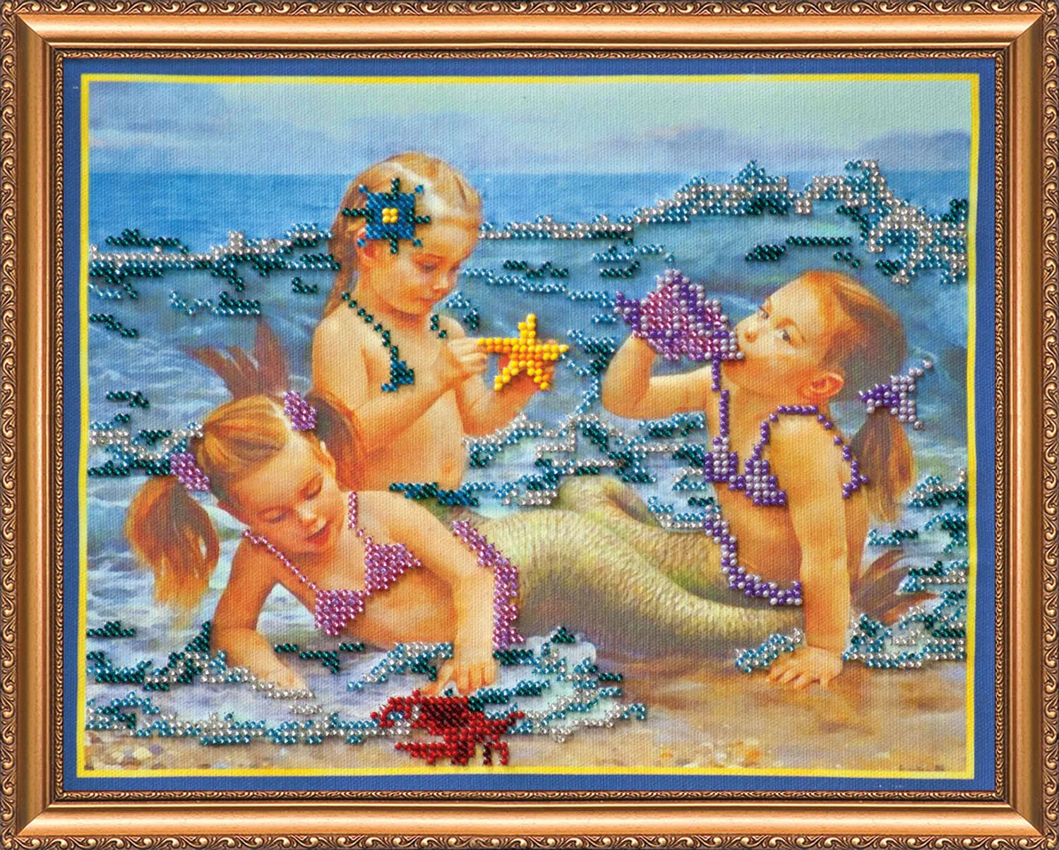 Bead Embroidery Kit Mermaids