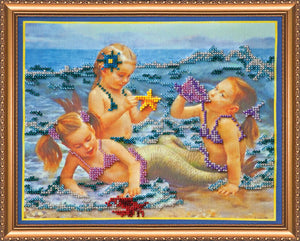 Bead Embroidery Kit Mermaids