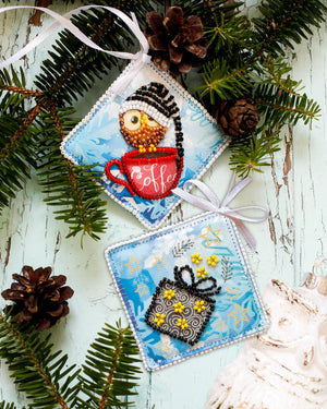 Christmas and New Year Decor Kit Decoration Winter owl